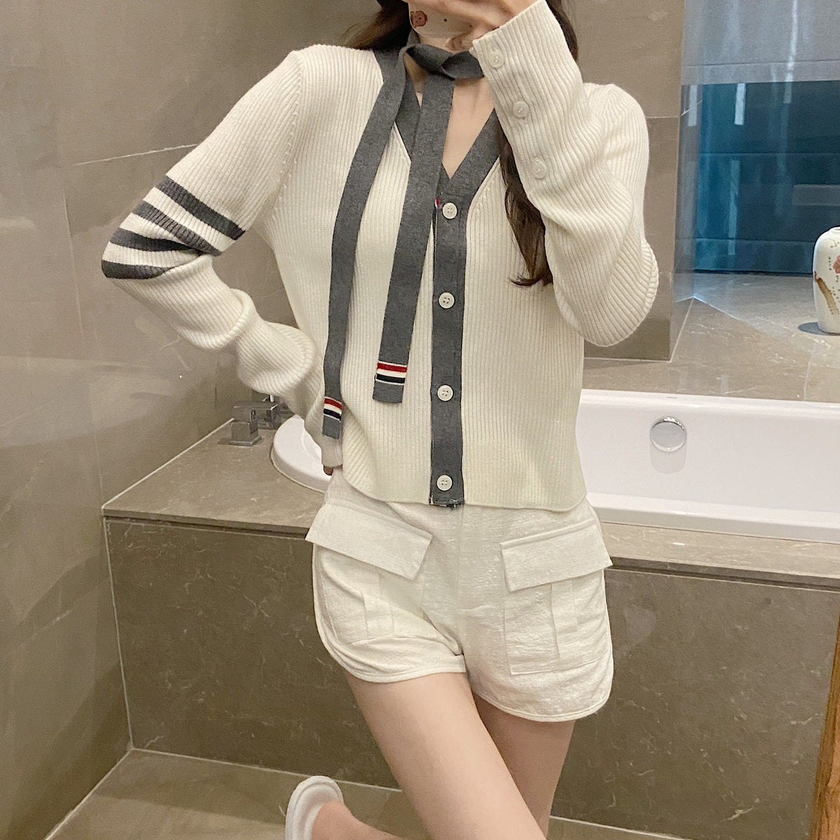 Thom Browne Women's Classic Cardigan 2025 Spring Summer