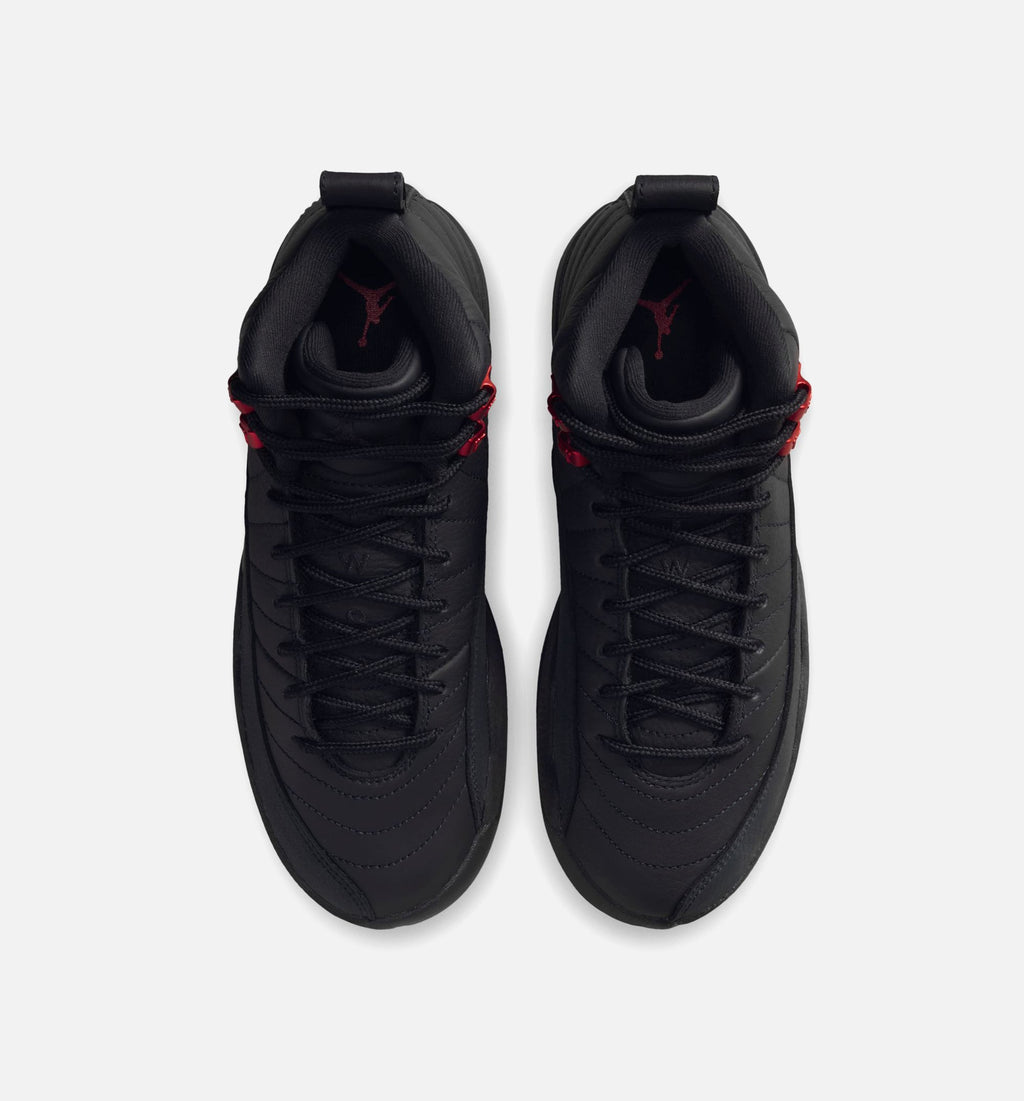Air Jordan 12 Retro Bloodline | Grade School Lifestyle Shoe | Black/University Red