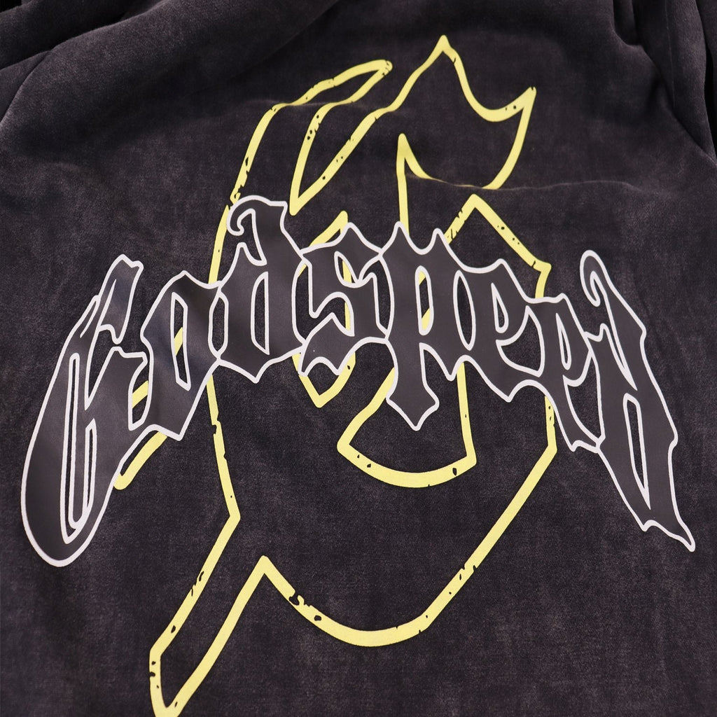 Godspeed Victory Toast Skull Graphic Hoodie