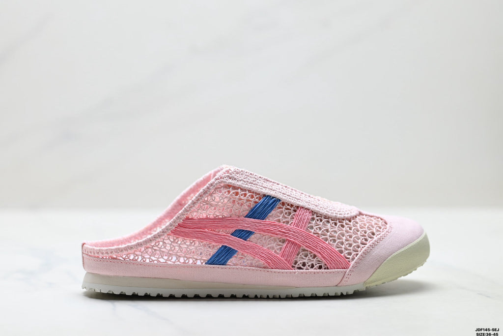Onitsuka Tiger Retro Sabot Pink Mesh Multicolor Unisex Shoes Style 24