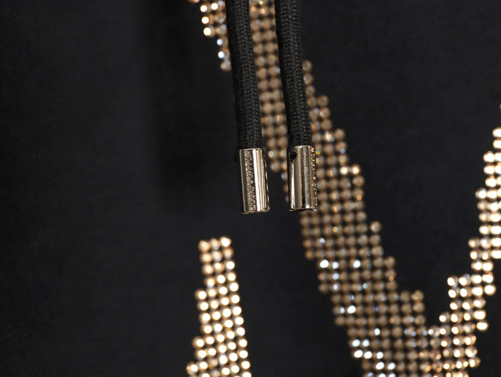 Louis Vuitton LV Lettering Pullover Hoodie - Black